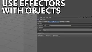 Cinema4D Tutorial: Use Effectors With Objects (Beginner)