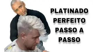 COMO FAZER UM VERDADEIRO PLATINADO- ( CABELO BRANCO NÉVE  ❄️❄️❄️)😱😱😱Passo a Passo