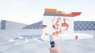 AI and destruction system and shooting test Unreal