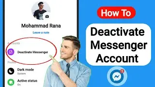 How To Deactivate Messenger Account -2024 | Deactivate Messenger Account