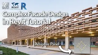 Tip & Tricks - Complex Facade Design in Revit tutorial - Curtain panel pattern Base