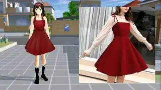 Rina tamaki wearing real dress [PART 2] || Sakura School Simulators