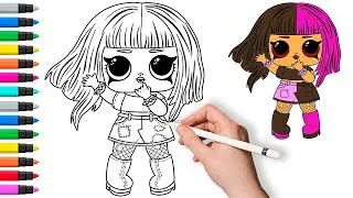 How to draw a LOL doll step by step | Painting and Coloring for Kids