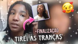 Tirando as minhas tranças+finalização🥰🧖‍♀️ *olha como ficou!* 