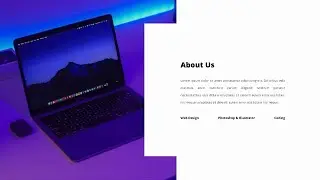 Responsive About us Section Using HTML & CSS