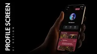 Social User Profile UI Design in Adobe XD