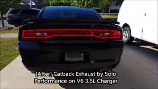 3.6L 2014 DODGE CHARGER SOLO PERFORMANCE EXHAUST