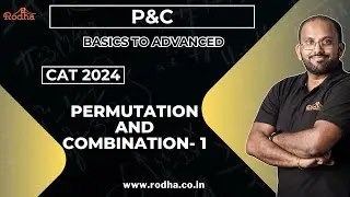 Permutations and Combinations 1 |  Quantitative Aptitude  | CAT Preparation 2024