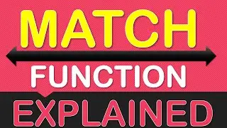 Excel Formulas and Functions Tutorial - MATCH