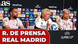 ANCELOTTI, CARVAJAL y VALVERDE, rueda de prensa hoy previa al REAL MADRID - ATALANTA | SUPERCOPA