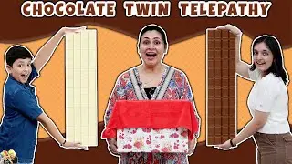 CHOCOLATE TWIN TELEPATHY | Family Comedy Eating Challenge | Aayu and Pihu Show