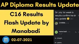 AP Diploma C16 Results Update - Results May be Postpone