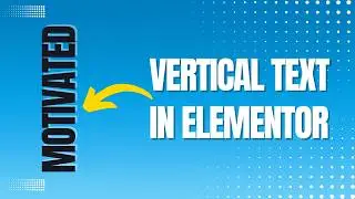 How to have vertical text in Elementor WordPress