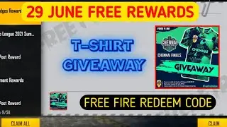 29 June redeem code free fire | Free fire redeem code | FFCO chennai final giveaway redeem code