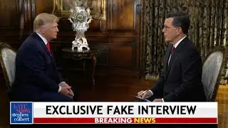 Stephen Colbert’s Interview Of Sean Hannity’s Interview Of The Former President