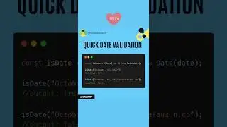 Javascript, Date Validation Quickly 