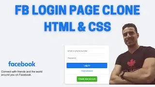 Let's Create Facebook Login Page UI With HTML & CSS | HTML & CSS Project