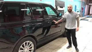 Установка выдвижных электрических порогов на автомобиль Range Rover Vogue