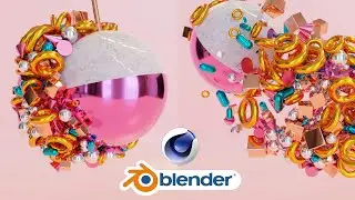 Cinema 4D Animation & Blender 3.0 Cycles Render | Free Project File