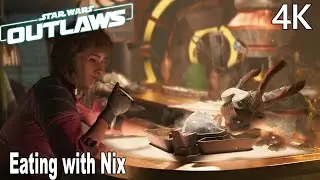 Eating Food with Nix Star Wars Outlaws 4K