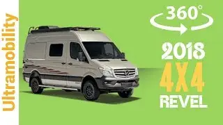 (360 degree video) 2018 Winnebago Revel Review | 4x4 4 Season Short Sprinter Camper Van