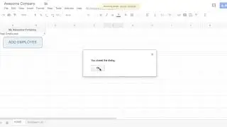 Google Sheets - Assigning a Script to a Button