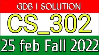 CS302 GDB SOLUTION | cs302 digital logic design | cs302 gdb solution 