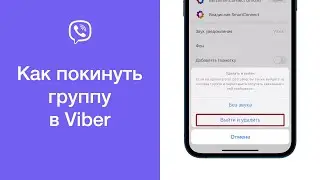 Как покинуть группу в Viber (выйти из группы в Вайбере)