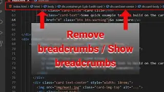 How To Hide or Show Breadcrumb in VS code editor | 