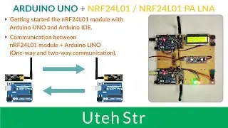 ARDUINO UNO + NRF24L01 | Arduino UNO with nRF24L01 Module (Send and Receive Data)