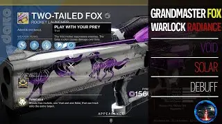 Radiant Fox! Grandmaster Nightfall Warlock Build. Witch Queen