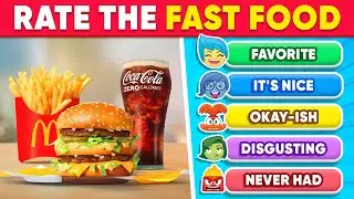 Fast Food Tier List | Rate the Junk Food 🍟 🍕 🍔 🍩 Food Quiz | Daily Quiz