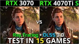 RTX 3070 vs RTX 4070Ti SUPER | Test in 15 Games | 1440p | With Ray Tracing + DLSS 3.0