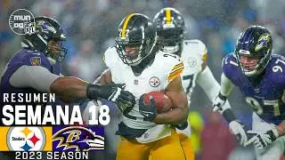 Pittsburgh Steelers vs. Baltimore Ravens | Semana 18 NFL 2023 | NFL Highlights Resumen en español