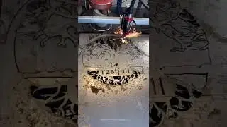 AMAZING metal sign cut on CrossFire Pro