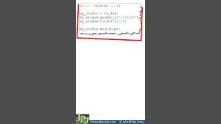 Set the title of a Python tkinter window