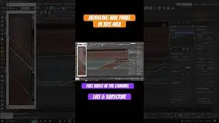 Modeling wall panel #3dsmax #vray #tutorial #vrayrender tutorial in 3ds max spline modeling