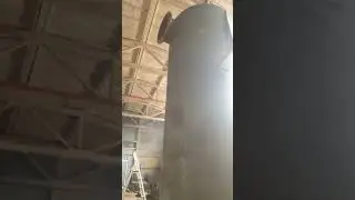 Прямой газген для получения газа из отходов , тут конкретно свиной навоз, изготовление, скоро пуск.