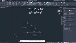 Happy Pythagorean Theorem Day 2020 with AutoCAD Parametric Constraints