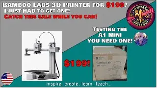 ❗Testing the BEST value 3D Printer on the market, the Bamboo Labs A1 Mini.