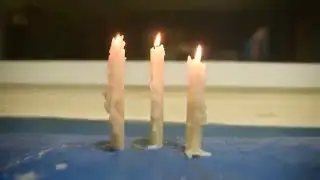 СТАРОЕ ОКНО  СВЕЧИ Футаж