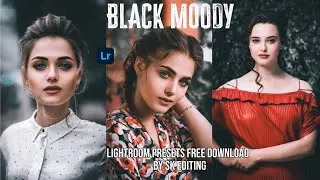 Black Moody Preset Lightroom 2023 | Lightroom Presets Free Download| Lightroom Presets Download Free