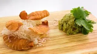 How to Make Salmon Chips And Asian Guacamole