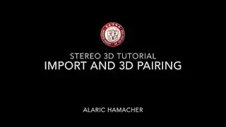 Editing stereoscopic 3D with Edius. Tutorial for Import and Pairing