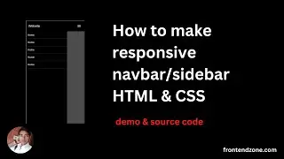 how to make sidebar/navbar in html and css