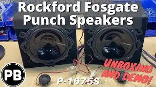 Rockford Fosgate 6.75 Punch Speakers Unboxing and Demo! | Punch P-1675S Components