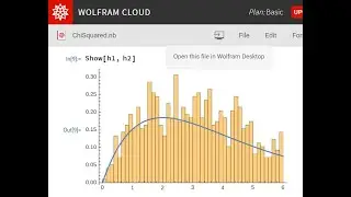 Using Mathematica/Wolfram-Cloud to compare a sample distribution to the Chi-Square Distribution