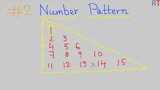 #2 Number Pattern in Java || Java Pattern Printing