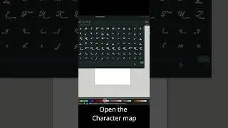 Inkscape Typography with Character Map