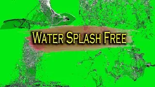 12 water splash footage _ green screen background ( FREE )